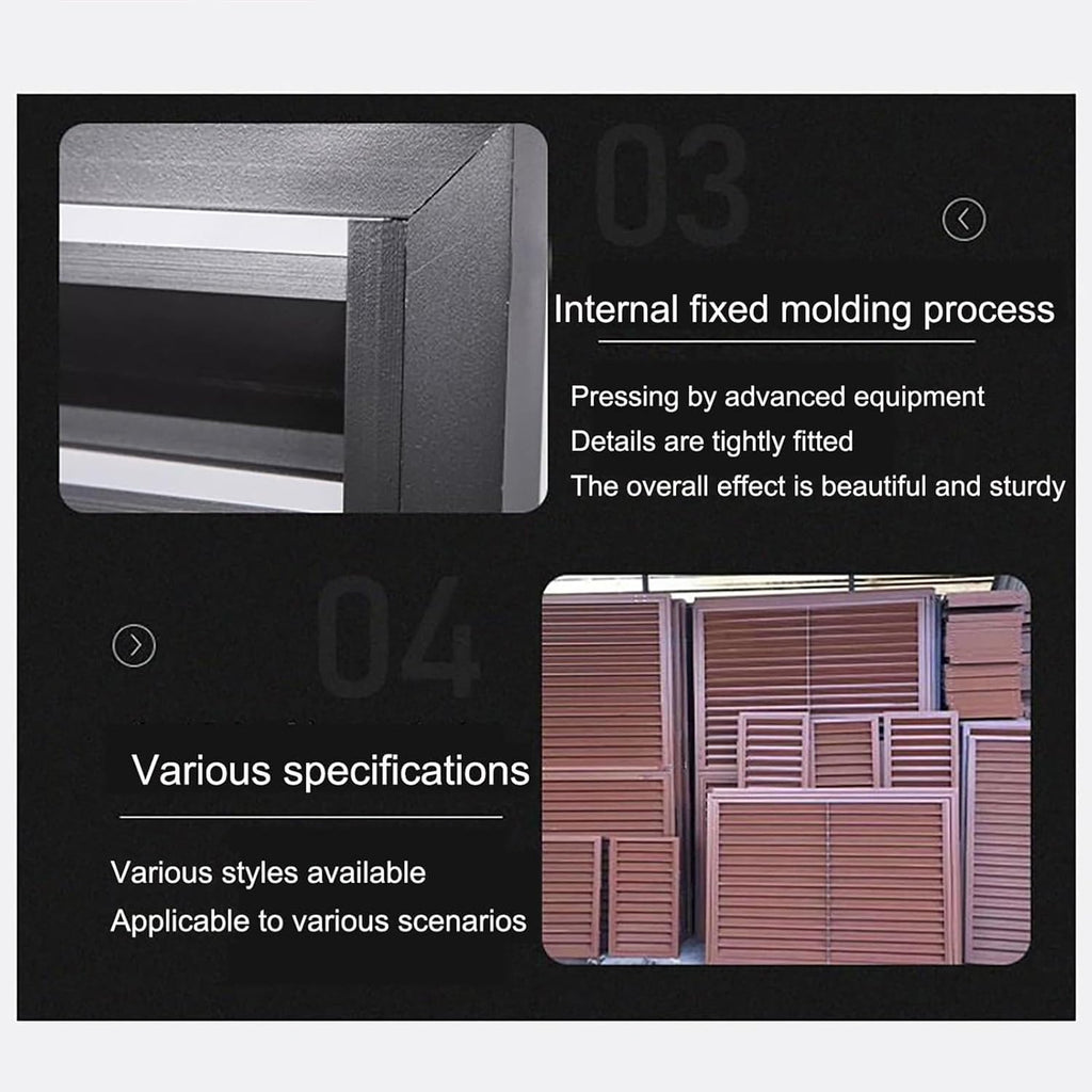 GENERIC Housse De Protection En Aluminium Durable Pour Climatiseur Extérieur Et Pompe à Chaleur Pour Unités De Condensateur, Radiateur, Protection CA Divisée (marron)