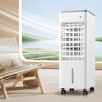 GENERIC Refroidisseur D'air évaporatif Portable 9L Réservoir D'eau LED Affichage Ventilateur De Refroidissement Silencieux Avec Minuterie à Distance 3 Vitesses Humidificateur Pour Bureau à Coucher à Domicile