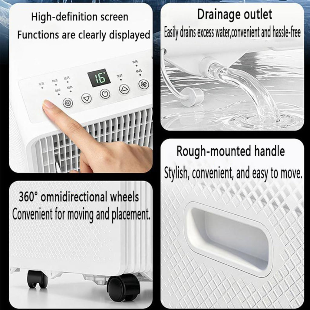  8,000 BTU Portable Climatiseur Silencieux Smart AC Unité Avec Déshumidificateur De Refroidissement Et Ventilateur Pour Les Chambres Jusqu'à 300.ft Unité De Refroidissement Portable AC Avec Télécommand