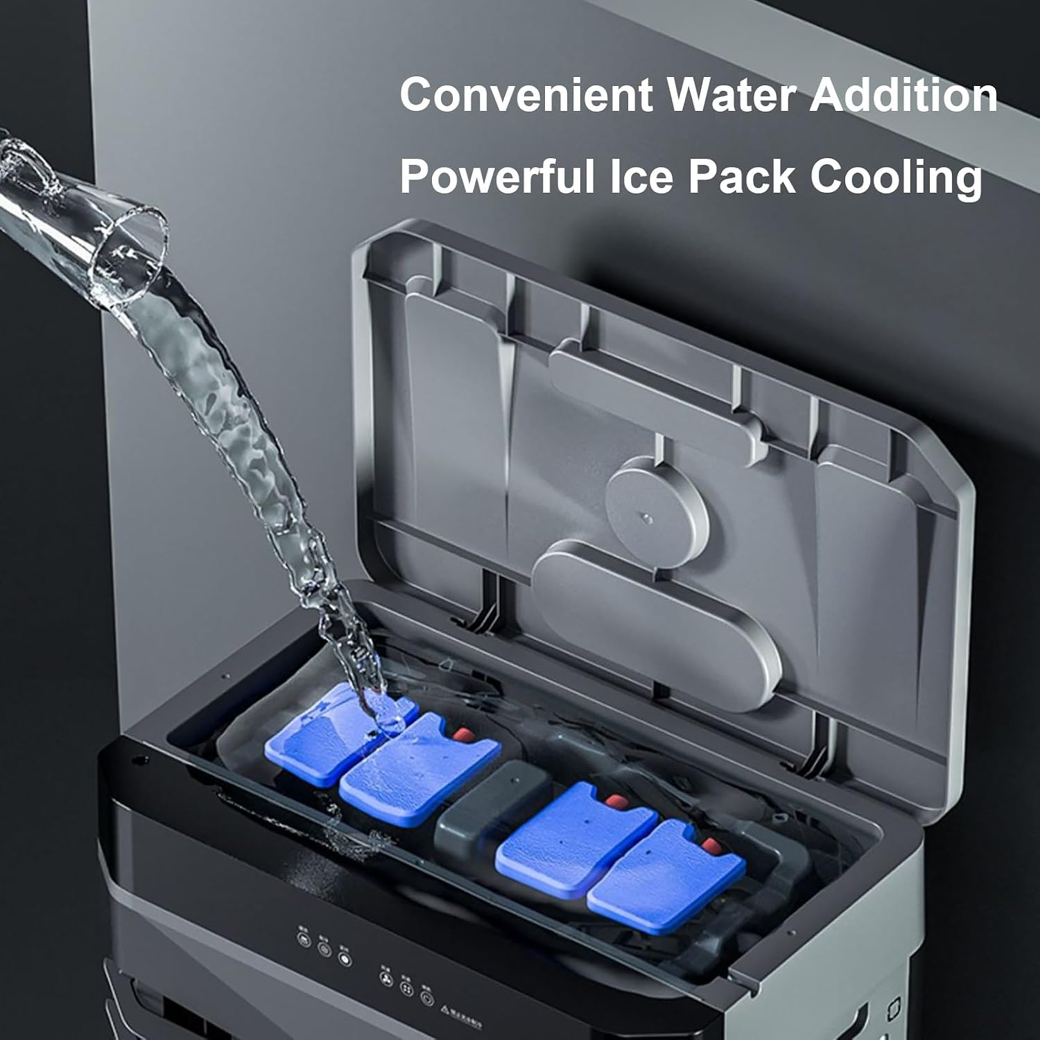  Climatiseur Mobile Sans Évacuation, Rafraichisseur D'air, Réservoir De 40 L, Oscillation à 120°, 4 Packs De Glace, Minuterie De 12 H, Télécommande, 3 Modes Et 3 Vitesses(90cm/35in)
