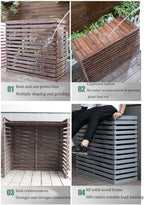  Housse Pour Unité De Climatisation Extérieure – Volets élégants Et Résistants Aux Intempéries Pour Climatiseurs Centraux – Protection élégante Pour Les équipements D'extérieur – Améliorez L'esthétique