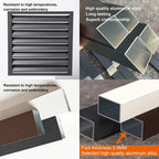 GENERIC Housse Robuste En Aluminium Pour Climatiseur – Réduction Du Bruit Et Clôture Antivol Pour Unités Extérieures – Solution élégante De Protection Et De Dissimulation Pour Radiateur AC