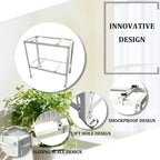  Support Double Niveau AC Pour Climatiseurs Mini Split Support De Sol Robuste Pour Unités Extérieures Base Absorbant Les Chocs Pour Pompes à Chaleur Et Systèmes De Climatisation