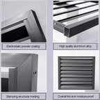 GENERIC Couvercle De Climatiseur En Aluminium Et écran De Clôture – Étagère De Rangement Pour Plantes – Résistant Aux Intempéries – Protection Contre Le Courant Alternatif Et La Pompe à Chaleur