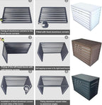GENERIC Mini Housse De Climatiseur En Aluminium Robuste, Protection Antivol Pour Climatiseur, Réduction Du Bruit, Protection Extérieure Résistante Aux Intempéries Pour Une Utilisation En Intérieur Et En