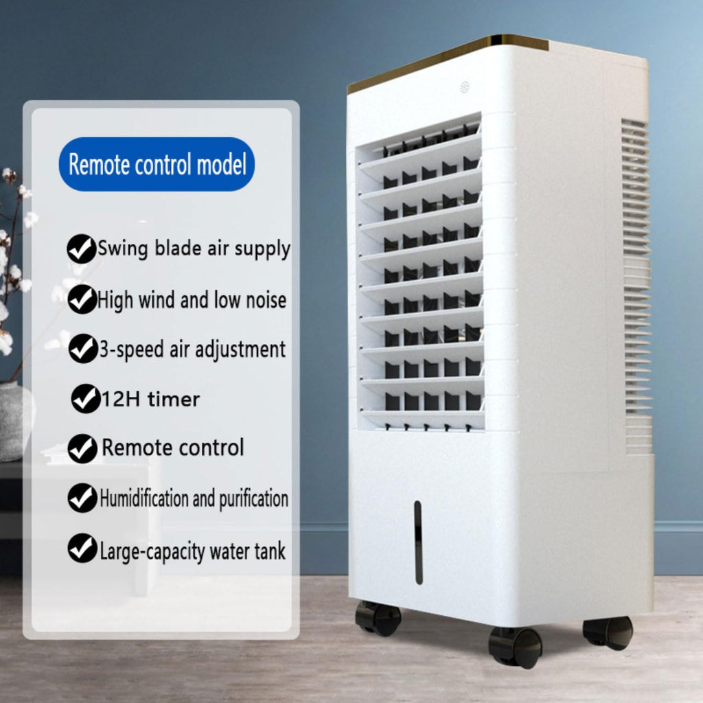 GENERIC Climatiseur Portable 3 En 1 Sans Fenêtre Avec Grand Réservoir D'eau, 4 Blocs Réfrigérants, Minuterie 12 H, 3 Vitesses, Ventilateur Sans Conduit D'évacuation Pour La Maison Et Le Bureau.