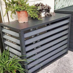 GENERIC Couvercle De Climatiseur En Aluminium Et écran De Clôture – Étagère De Rangement Pour Plantes – Résistant Aux Intempéries – Protection Contre Le Courant Alternatif Et La Pompe à Chaleur