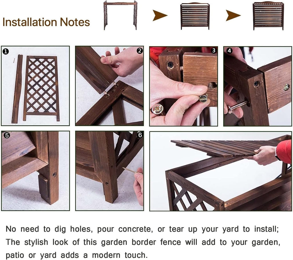 GENERIC Housse De Protection Pour Climatiseur Et Pompe à Chaleur En Bois Massif - Clôture Extérieure - Poubelle - Support De Fleurs - Grilles Pour Climatiseurs Et Pompes à Chaleur - Space Divi