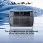  Climatiseur Portable, Refroidissement Rapide Pour Tente, Faible Niveau Sonore, Pour Chambre, Cuisine, Location De Vacances, Dortoir