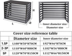  Housse De Protection Imperméable Pour Climatiseur De Fenêtre D'extérieur En Aluminium Robuste Pour Unité De Condensation Et Poubelle - Résistante à La Poussière Et Durable