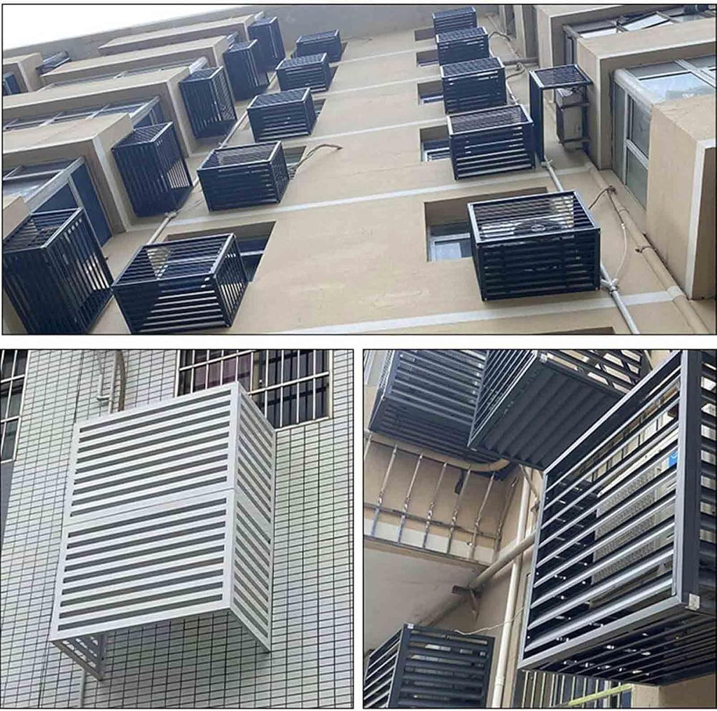  Housse En Aluminium Pour Climatiseur Extérieur, Protection Contre Les Intempéries, Protection Contre Les Intempéries, Protection Contre Le Bruit, Protection Contre Le Bruit Pour L'extérieur