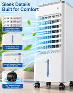  Freshone Climatiseur Sans Tuyau Portable Silent Cooling Unit Energy Class A+ 24H Timer For Bedroom, Office