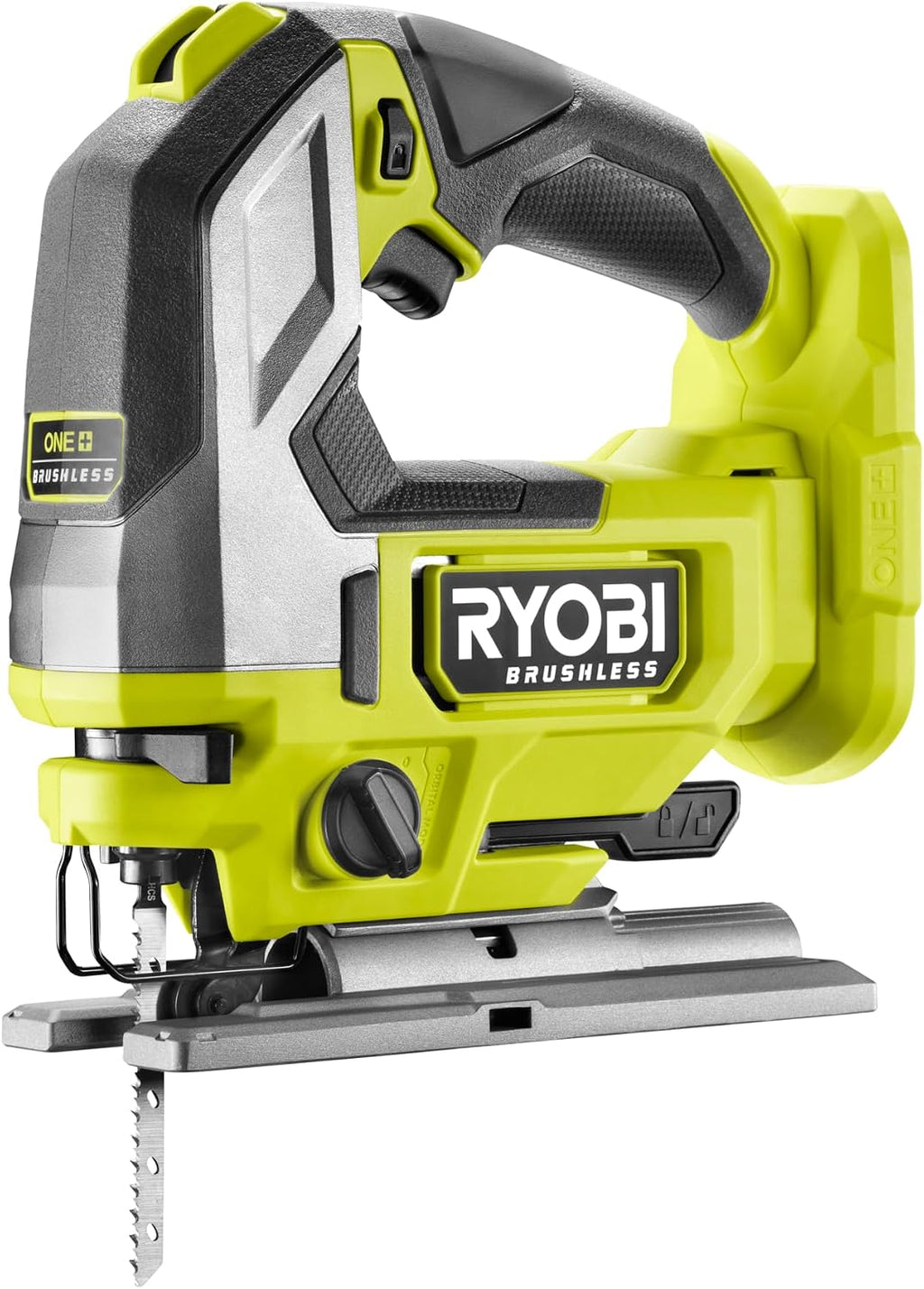  RYOBI - Scie Sauteuse 500W RJS750-G – Mouvement Pendulaire, Soufflerie Active, Changement Lame Sans Outil – Découpe Bois Et Métaux