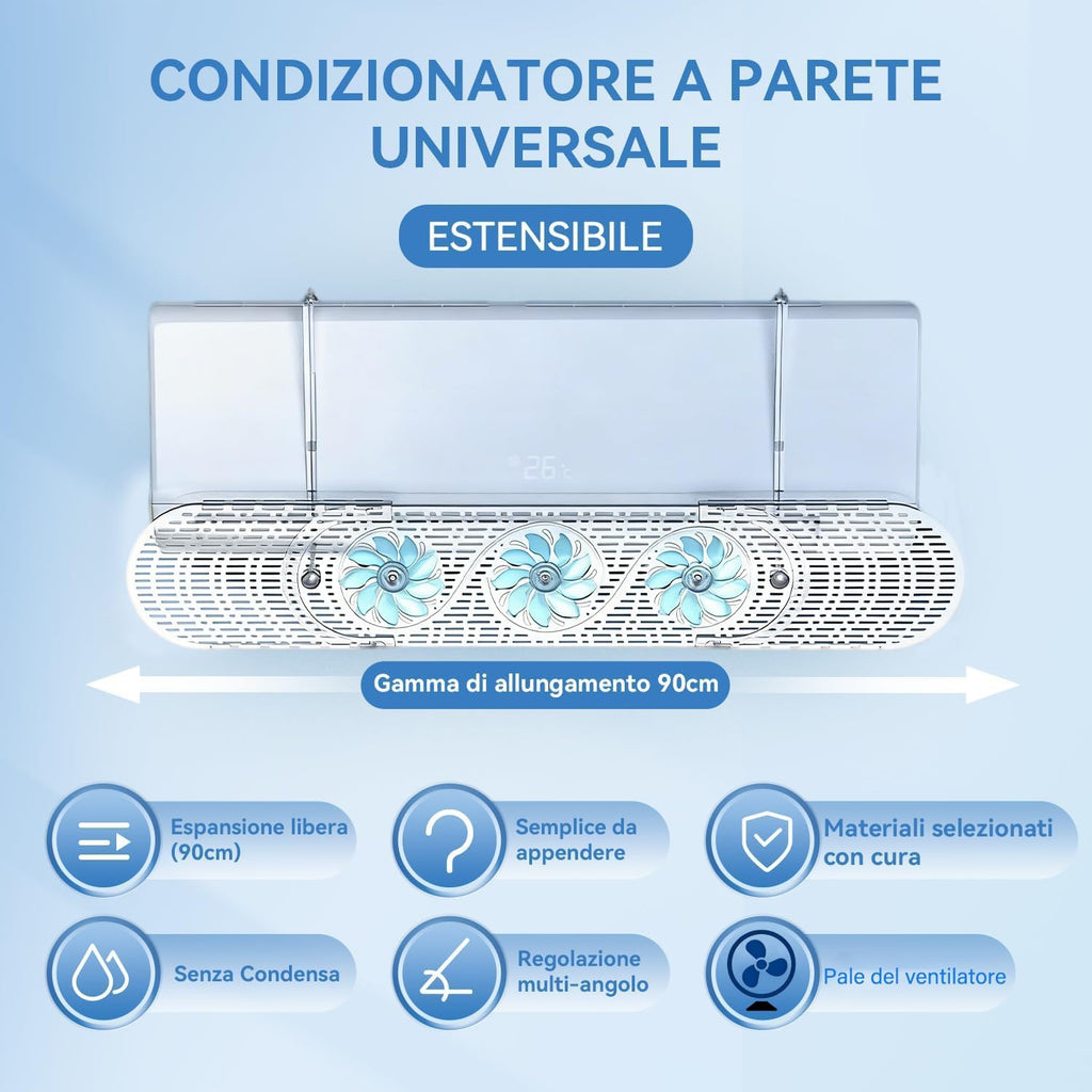  Déflecteur D'air Universel, Réglable Et Rétractable, Pour Climatisation Froide, Convient Pour La Maison, Le Bureau Et La Chambre à Coucher