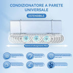  Déflecteur D'air Universel, Réglable Et Rétractable, Pour Climatisation Froide, Convient Pour La Maison, Le Bureau Et La Chambre à Coucher