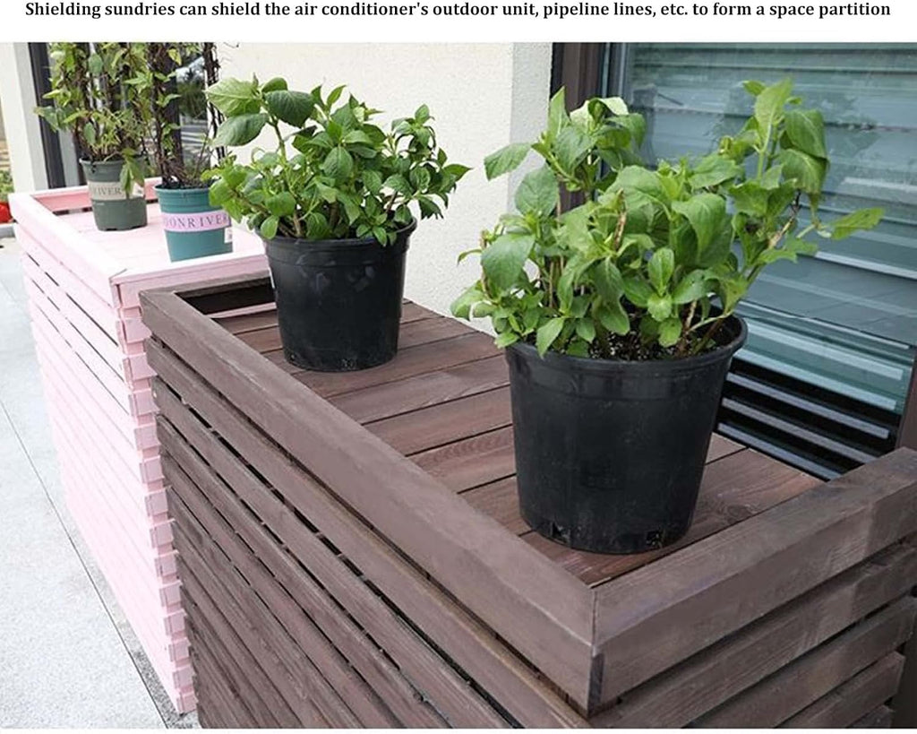  Housse Pour Unité De Climatisation Extérieure – Volets élégants Et Résistants Aux Intempéries Pour Climatiseurs Centraux – Protection élégante Pour Les équipements D'extérieur – Améliorez L'esthétique