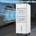GENERIC Refroidisseur D'air évaporatif Portable, Ventilateur De Boîte De Glace 9L Avec Affichage LED, 3 Vitesses, Oscillation à 90 °, Minuterie 8H, Humidificateur Silencieux Pour La Chambre De Bureau à Domici
