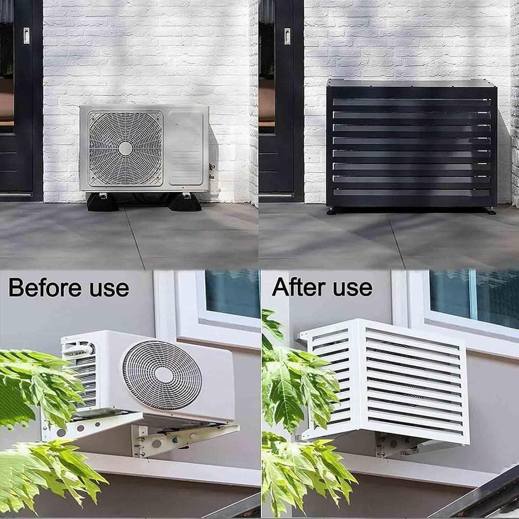  Housse En Aluminium Pour Climatiseur Extérieur, Protection Contre Les Intempéries, Protection Contre Les Intempéries, Protection Contre Le Bruit, Protection Contre Le Bruit Pour L'extérieur