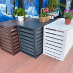 GENERIC Housse De Protection Pour Climatiseur, Mini Unité De Climatisation En Extérieur, Bouclier Antivol En Aluminium Robuste, Protection De Radiateur Résistante Aux Intempéries, Amélioration De L'efficacité
