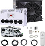 GENERIC Kit De Climatiseur Pour Camping-car, Système Split De Stationnement Avec Volume D'air De 450 M³/h, Refroidissement Rapide Et Silencieux Pour Camions Semi-remorques, Bus Et Caravanes