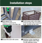 GENERIC Housse De Climatiseur D'extérieur En Aluminium Résistant Aux Intempéries Avec Persiennes Pour Unités Centrales De Climatisation, Protection Contre Les Déchets Et Bouclier Extérieur élégant