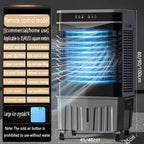 GENERIC Réservoir D'évaporation Portable 45L, Télécommande, 3 Vitesses, 12H Minuterie, 120 Oscillation, Fonctionnement Silencieux, Mobilité Facile, Idéal Pour Le Refroidissement De La Salle De Bureau à Domici