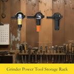  Organisateur D'Outils Électroportatifs | Support Mural Métallique Pour Outils - Rangement Garage Robuste Gain De Place Multifonction Pour Meuleuse D'Angle, Polisseuse Et Ponceuse