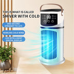 Climatiseur Mobile 9000 BTU Climatiseur Portable, USB 4 En 1 Climatiseur Mobile Avec Déshumidificateur,Rafraîchisseur D'Air Ventilateur Et Mode Nuit - Silencieux Pour Maison/Bureau