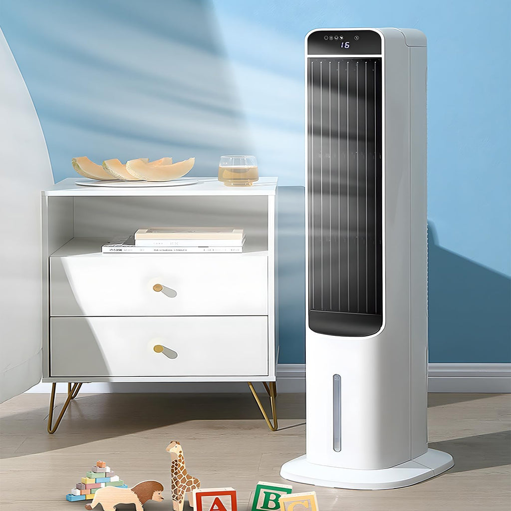 GENERIC Refroidisseur D'air De Tour Silencieux Avec Ventilateur De Refroidissement Par évaporation à Distance à 3 Vitesses Pour Chambre à Coucher Et Bureau, Unité De Climatisation Portable Efficace En énergie