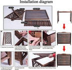 GENERIC Housse De Protection Pour Climatiseur Extérieur En Bois Massif - Clôture D'intimité Pour Fenêtre - Décoration De Jardin Pour Une Esthétique Extérieure Améliorée
