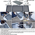  Housse De Protection Pour Climatiseur Extérieur, Protection De Pompe à Chaleur En Aluminium, Housse Résistante Aux Intempéries, Gris Et Blanc, Taille : 110X, Parfaite Pour Une Utilisation Toute