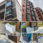 GENERIC Housse De Protection En Aluminium Pour Climatiseurs Et Pompes à Chaleur - Réduction Du Bruit Pour Les Unités Extérieures - Résistant Aux Intempéries Et Sécurisé