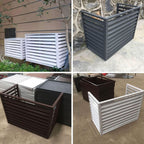 GENERIC Housse De Climatiseur Robuste En Aluminium Pour Mini Unités Séparées – Protection Résistante à L'eau, Au Vent, Anti-grêle Pour Une Utilisation En Intérieur Et En Extérieur – Housse D'unité De