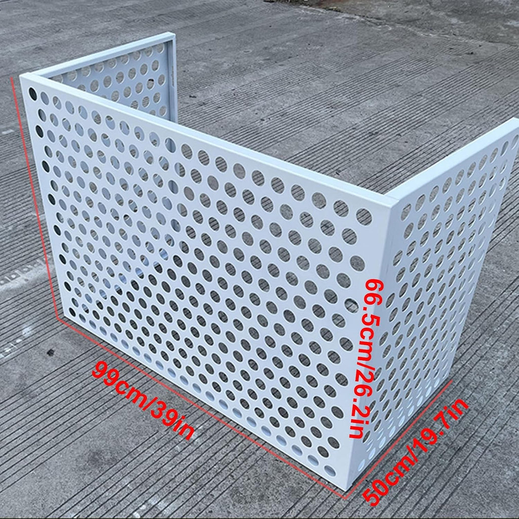GENERIC Mini Housse De Climatiseur Divisée En Aluminium Résistant Aux Intempéries Pour Pompe à Chaleur Compatible Avec La Plupart Des Unités AC Externes Résistant Aux UV Installation Facile