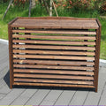 GENERIC Housse En Bois Pour Climatiseur Extérieur Et Support De Fleurs En Bois Massif Pour Unités De Climatisation, écran De Climatisation élégant Et Bouclier De Radiateur Solution De Décoration Et De