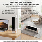  Climatiseur Tour, Mini Ventilateur Tour Portable Sans Pales, Circulation D'air 3D, Fonctionnement Silencieux, Mini Unité De Climatisation Pour Chambre à Coucher, Climatiseur Blanc