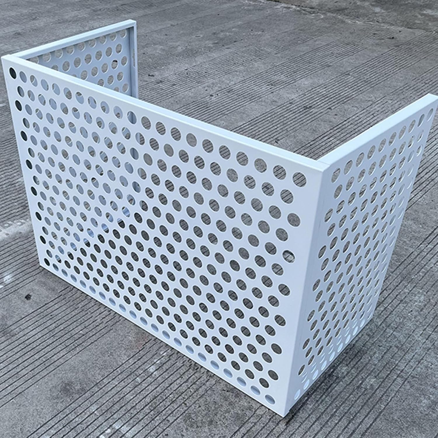 GENERIC Mini Housse De Climatiseur Divisée En Aluminium Résistant Aux Intempéries Pour Pompe à Chaleur Compatible Avec La Plupart Des Unités AC Externes Résistant Aux UV Installation Facile