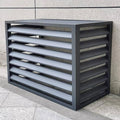  Housse De Protection Pour Climatiseur Extérieur, Protection De Pompe à Chaleur En Aluminium, Housse Résistante Aux Intempéries, Gris Et Blanc, Taille : 110X, Parfaite Pour Une Utilisation Toute