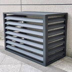  Housse De Protection Pour Climatiseur Extérieur, Protection De Pompe à Chaleur En Aluminium, Housse Résistante Aux Intempéries, Gris Et Blanc, Taille : 110X, Parfaite Pour Une Utilisation Toute