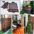 Housse De Protection Pour Climatiseur Extérieur En Bois Massif Pour Unités De Climatisation, écran Décoratif En Bois Et Support De Fleurs Résistant Aux Intempéries Pour Unité De Climatisation