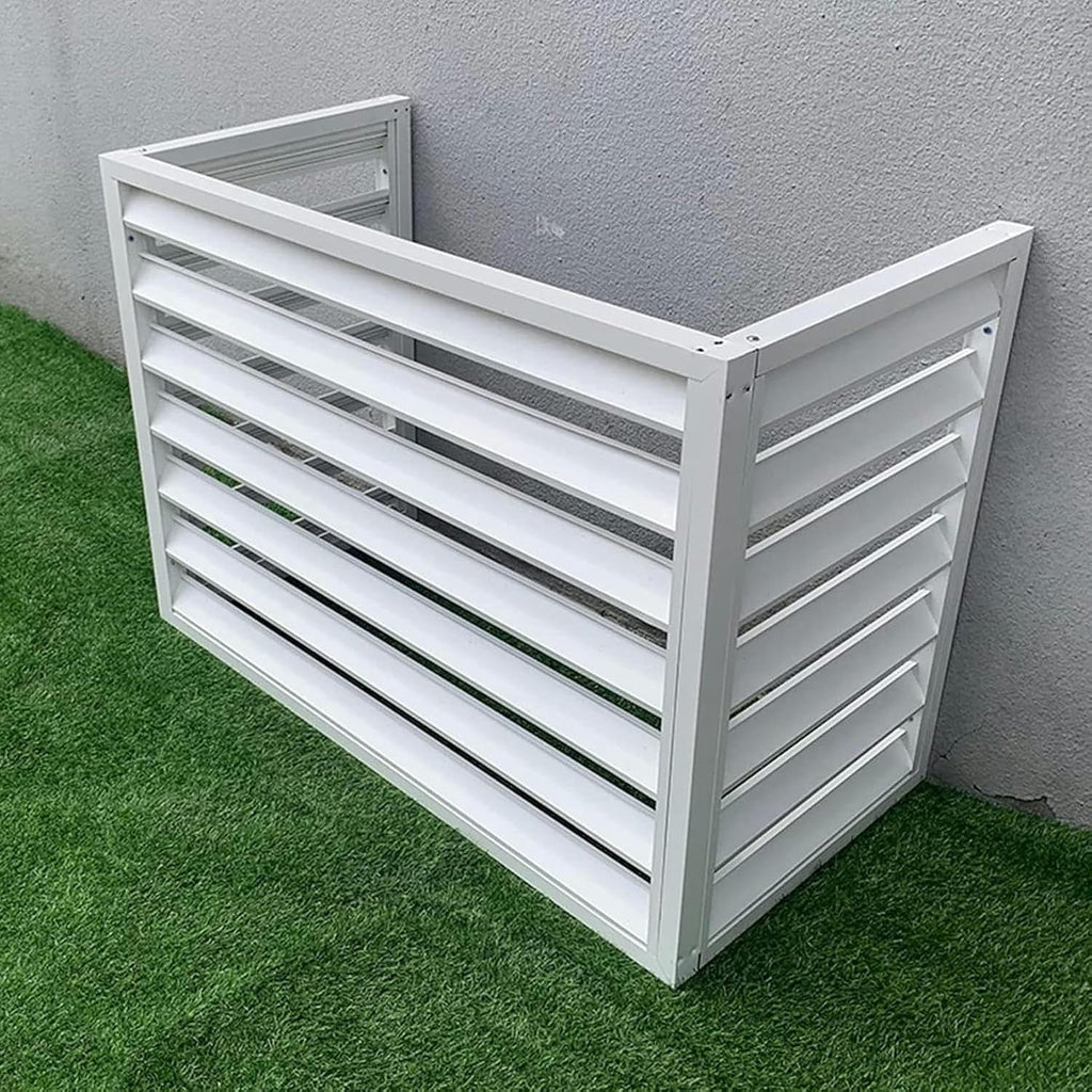 GENERIC Housse De Climatiseur D'extérieur Avec Protection Antivol, Clôture D'intimité étanche, écran Décoratif Divisé Pour Une Meilleure Esthétique Extérieure