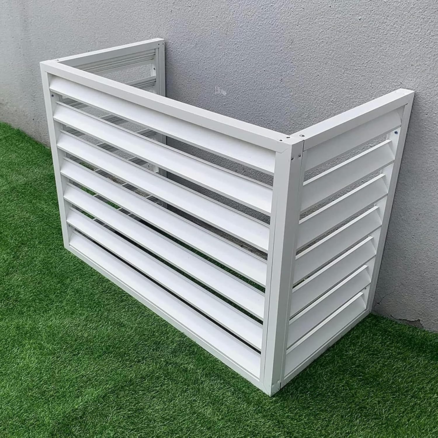 GENERIC Housse De Climatiseur D'extérieur Avec Protection Antivol, Clôture D'intimité étanche, écran Décoratif Divisé Pour Une Meilleure Esthétique Extérieure