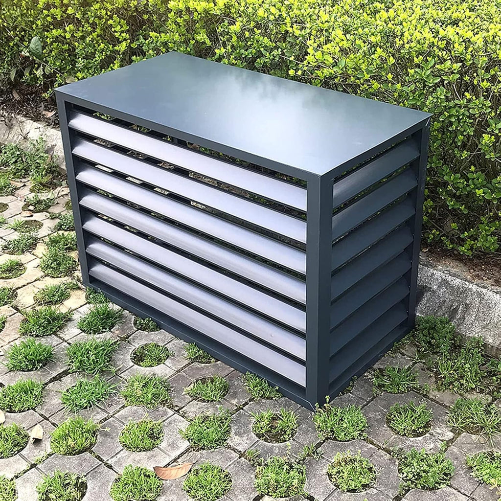  Housse De Protection Décorative Pour Climatiseur Toutes Saisons - Clôture D'intimité Antivol Pour Climatisation