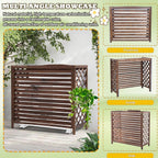 GENERIC Support En Bois Pour Climatiseur Extérieur (81 X 30 X 72 Cm) – Résistant Aux Intempéries Réglable En Hauteur, Parfait Pour Une Utilisation Dans Le Jardin Et La Terrasse