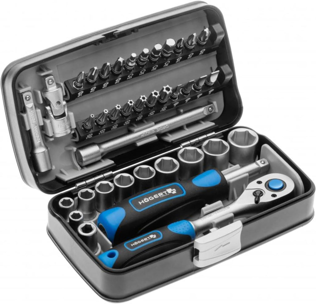  Hogert Technik Kit D'outils HT1R480 5.7kg Acier Chrome-vanadium