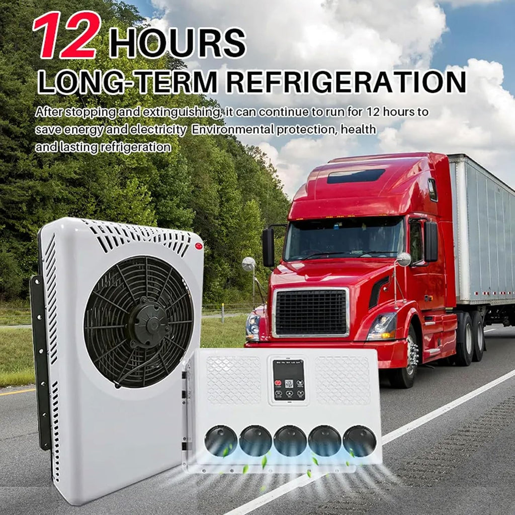 GENERIC Mini Climatiseur Split 6600 BTU DC Inverter, Silencieux Et Rapide, Stationnement électrique AC Pour Camions, Bus, Camping-cars, Pickups, Semi-remorques