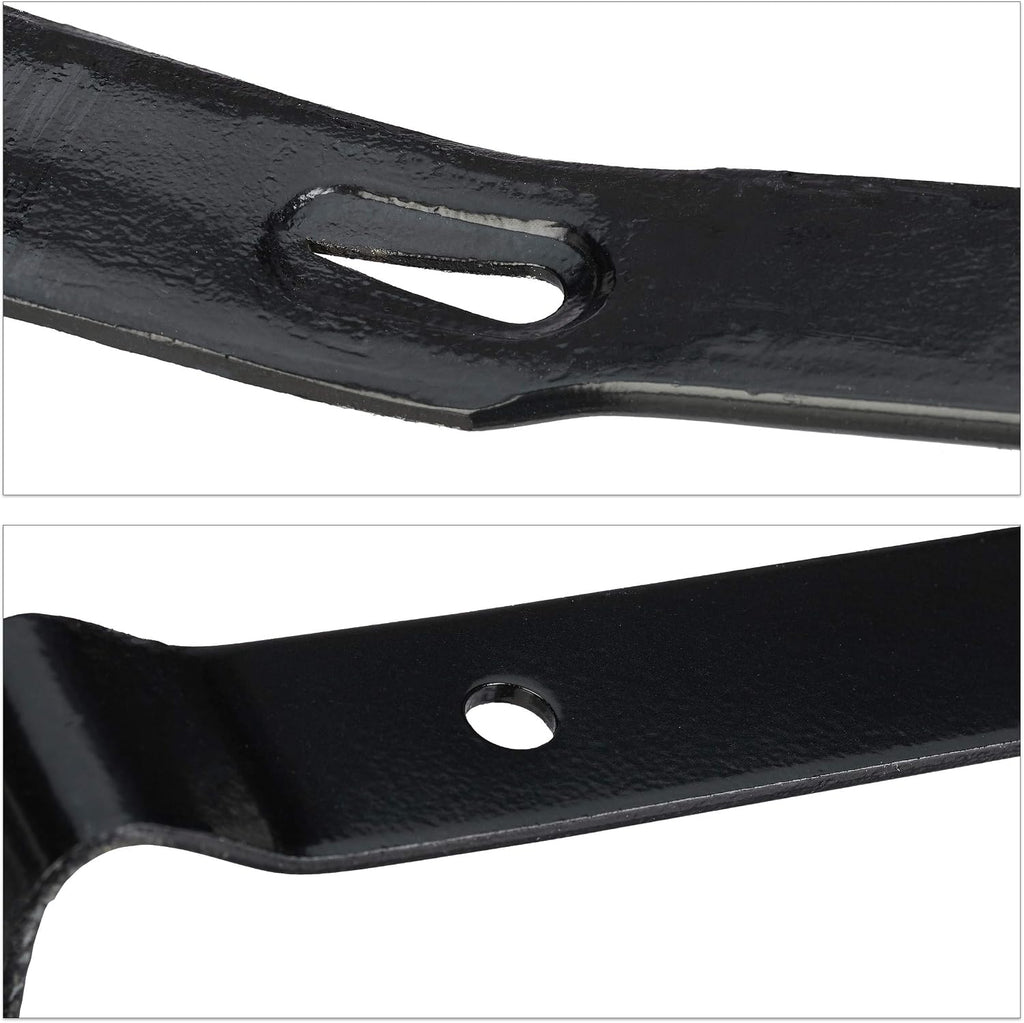  Relaxdays Pied-de-biche Lot De 5 Pièces, Levier Hexagonal, Grand Arrache-clou, En Acier, Noir