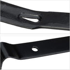  Relaxdays Pied-de-biche Lot De 5 Pièces, Levier Hexagonal, Grand Arrache-clou, En Acier, Noir