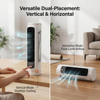  Climatiseur Tour, Mini Ventilateur Tour Portable Sans Pales, Circulation D'air 3D, Fonctionnement Silencieux, Mini Unité De Climatisation Pour Chambre à Coucher, Climatiseur Blanc
