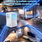  8,000 BTU Portable Climatiseur Silencieux Smart AC Unité Avec Déshumidificateur De Refroidissement Et Ventilateur Pour Les Chambres Jusqu'à 300.ft Unité De Refroidissement Portable AC Avec Télécommand